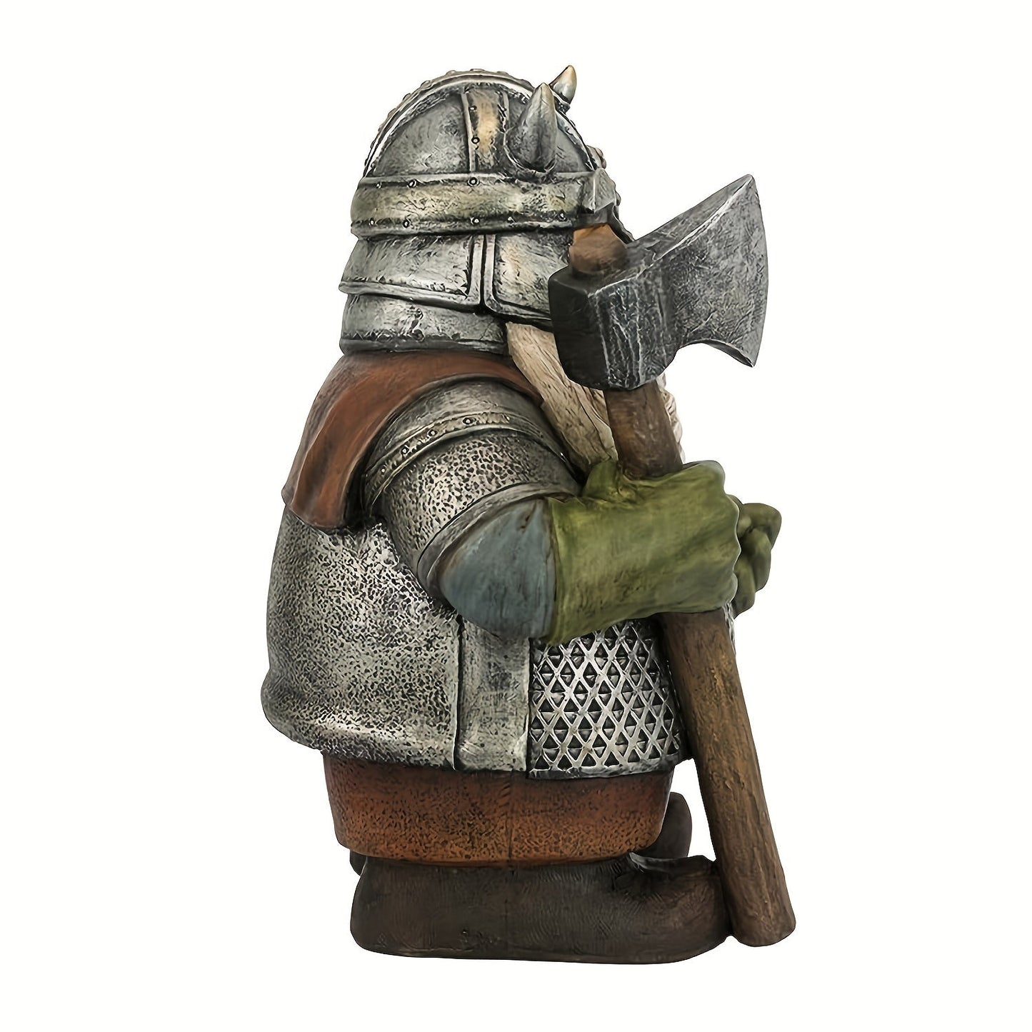 Statue de Nain de Jardin Guerrier Viking