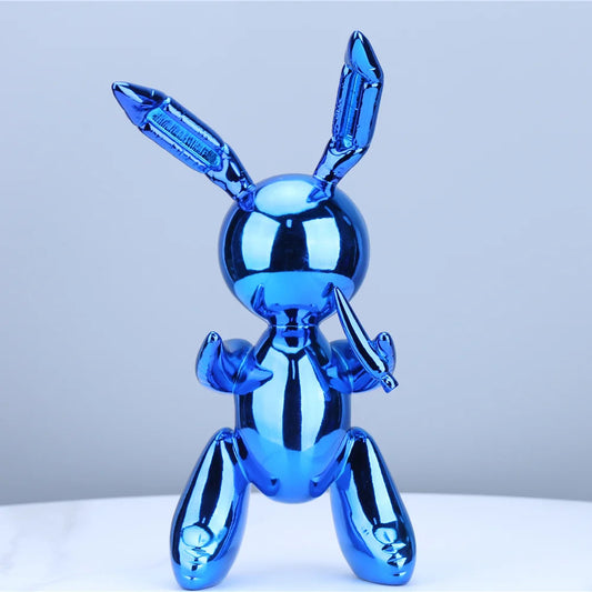 Sculpture Lapin Ballon en Inox