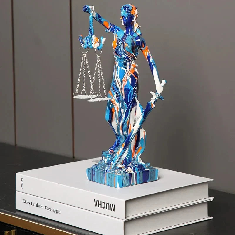 Sculpture Graffiti Artisanale Droit et Justice