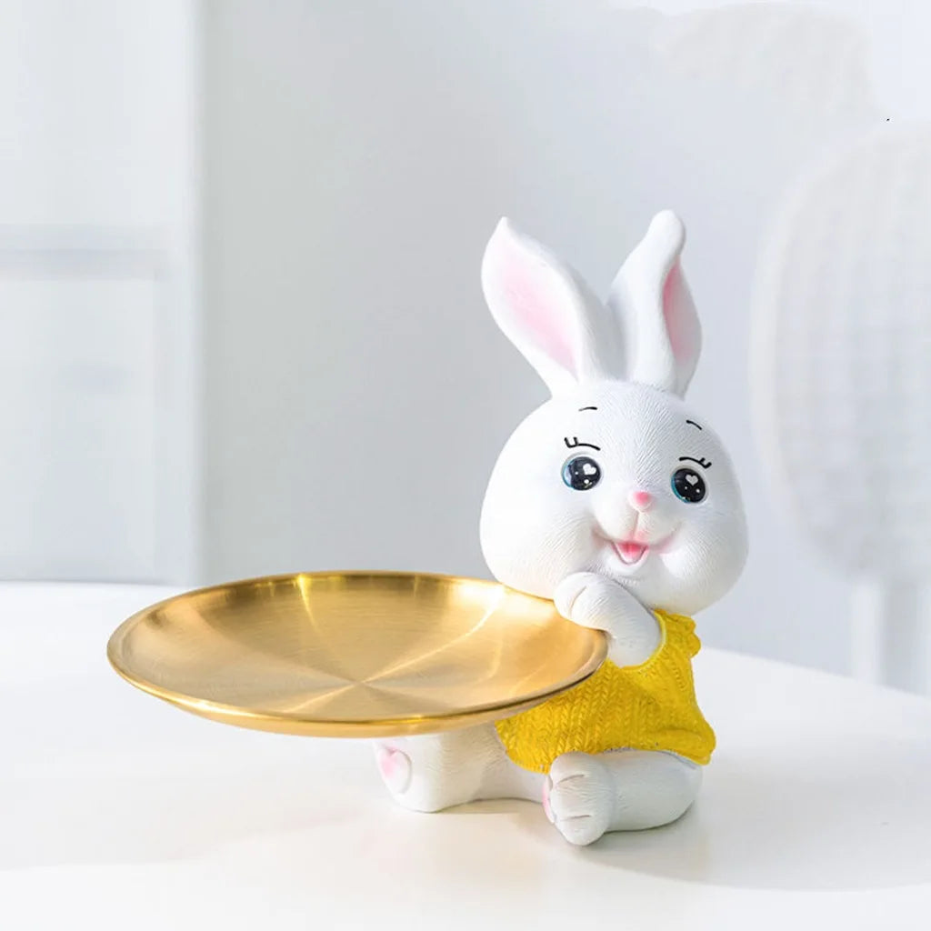 Porte-Monnaie Créatif et Mignon en Forme de Lapin en Pierre