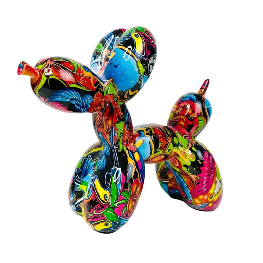 Sculpture de Luxe Graffiti « Chien Ballon »