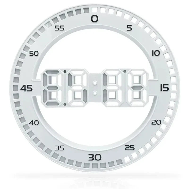 Horloge Murale Numérique - Affichage de la Progression et Compteur de Secondes