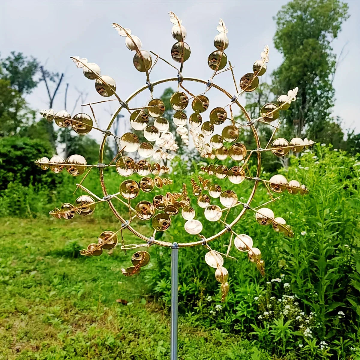 Moulin à Vent en Métal - Décoration de Jardin