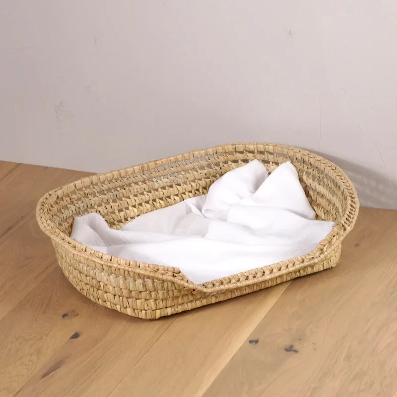 Panier pour Chat ou Chien en Feuilles de Palmier