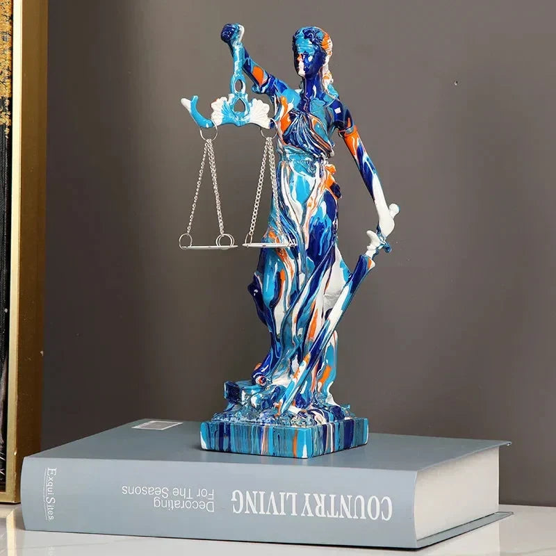 Sculpture Graffiti Artisanale Droit et Justice