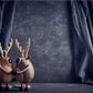 Sculpture Artisanale en Bois - Couple de Cerfs