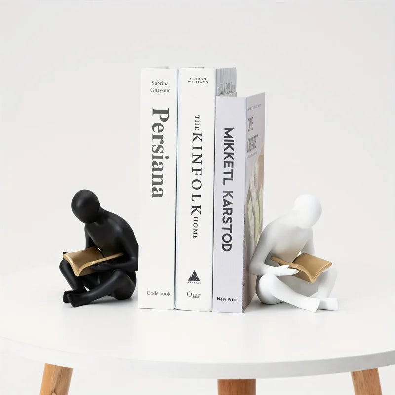 Sculpture Apaisante - Homme Lisant un Livres