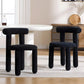 Lot de 2 Chaises de Salle a Manger| En Fourrure