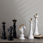 Sculptures d'Échecs de Luxe avec Finition Dorée