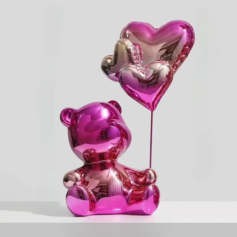 Sculpture d'Ours d'Amour d'Anniversaire