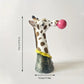 Vase Créatif Zèbre/Girafe Soufflant des Bulles