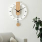 Horloge Murale Moderne Mute Swing - Bois Massif