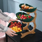 Assiette de Fruits en Bois Multicouche de Luxe