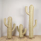 Cactus Doum en Paille Tressée sur Pied 60cm