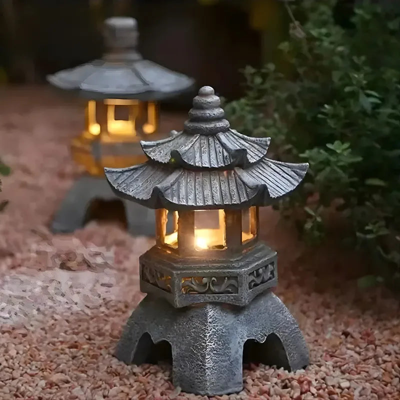 Lampe Solaire - Statue de Jardin Zen Ornaments