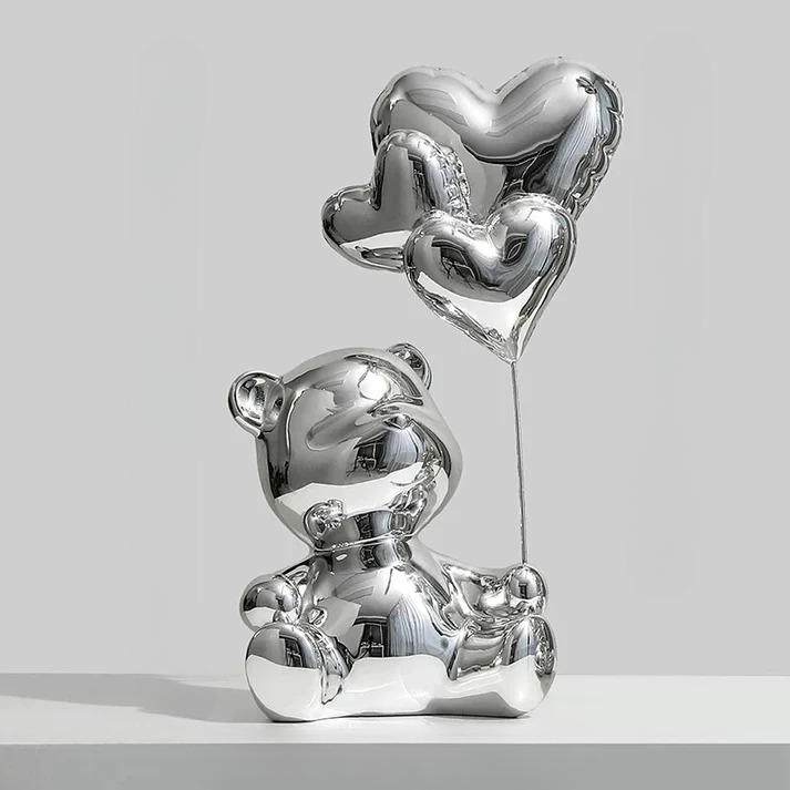 Sculpture d'Ours d'Amour d'Anniversaire