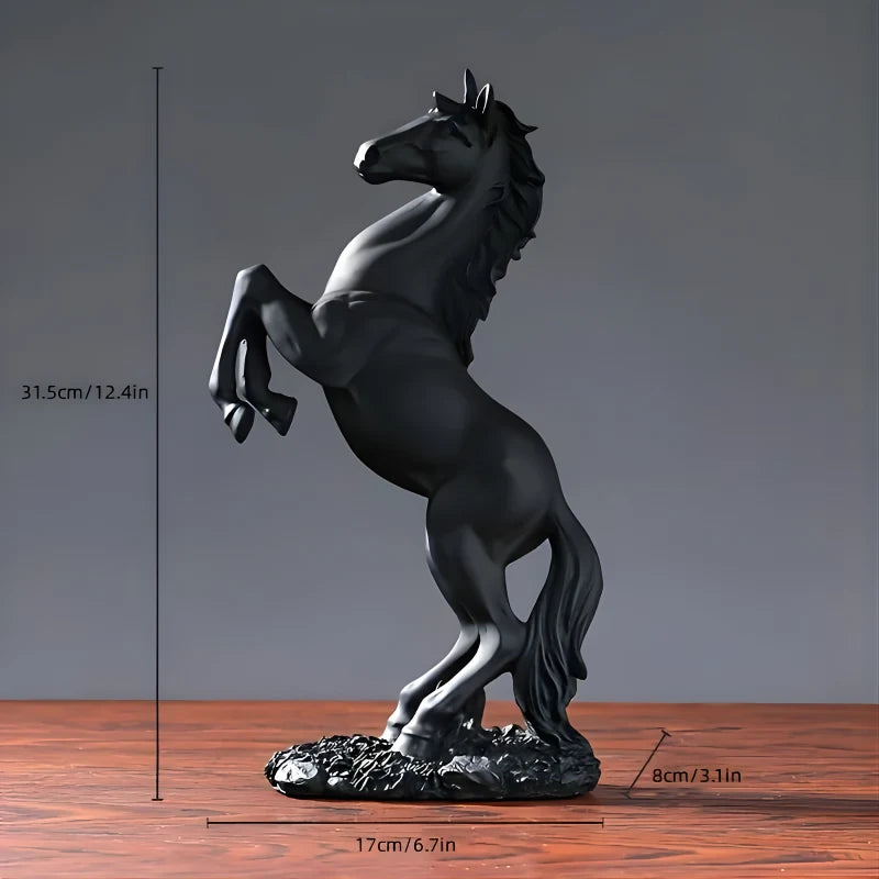 Sculpture de Cheval Montante de Luxe