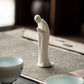 Petite Figurine de Moine en Porcelaine Blanche