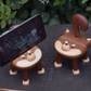 Support en Bois pour Téléphone Portable Animal Mignon