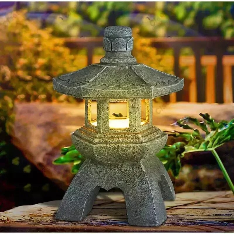 Lampe Solaire - Statue de Jardin Zen Ornaments