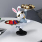 Statue Porte-Plateau - Serveur Rigolo en Forme de Lapin