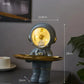 Support de Lampe de Table - Mini Sculpture d'Astronaute Étoile