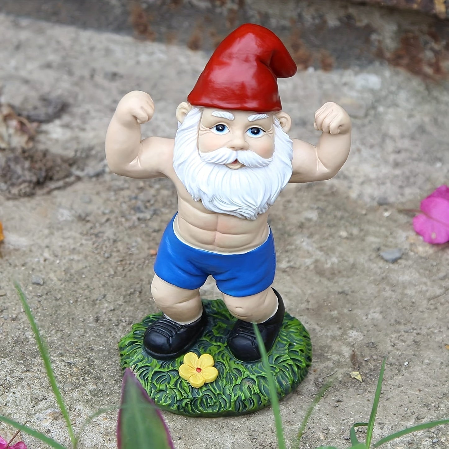 Nains de Jardin Drôles de Bodybuilders - Décoration de Jardin