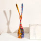 Sculpture de Lapin Abstraite Multicolore Fabriquée à la Main