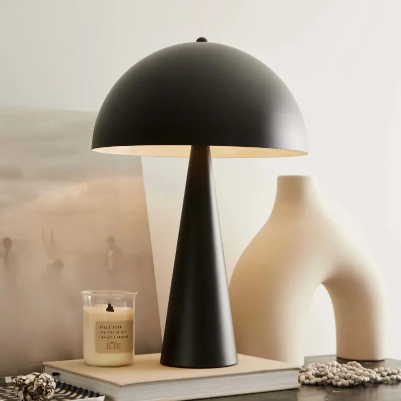 Lampe à Poser Champignon Noir