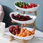 Assiette de Fruits en Bois Multicouche de Luxe