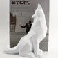 Sculpture Abstraite Loup Hurlant