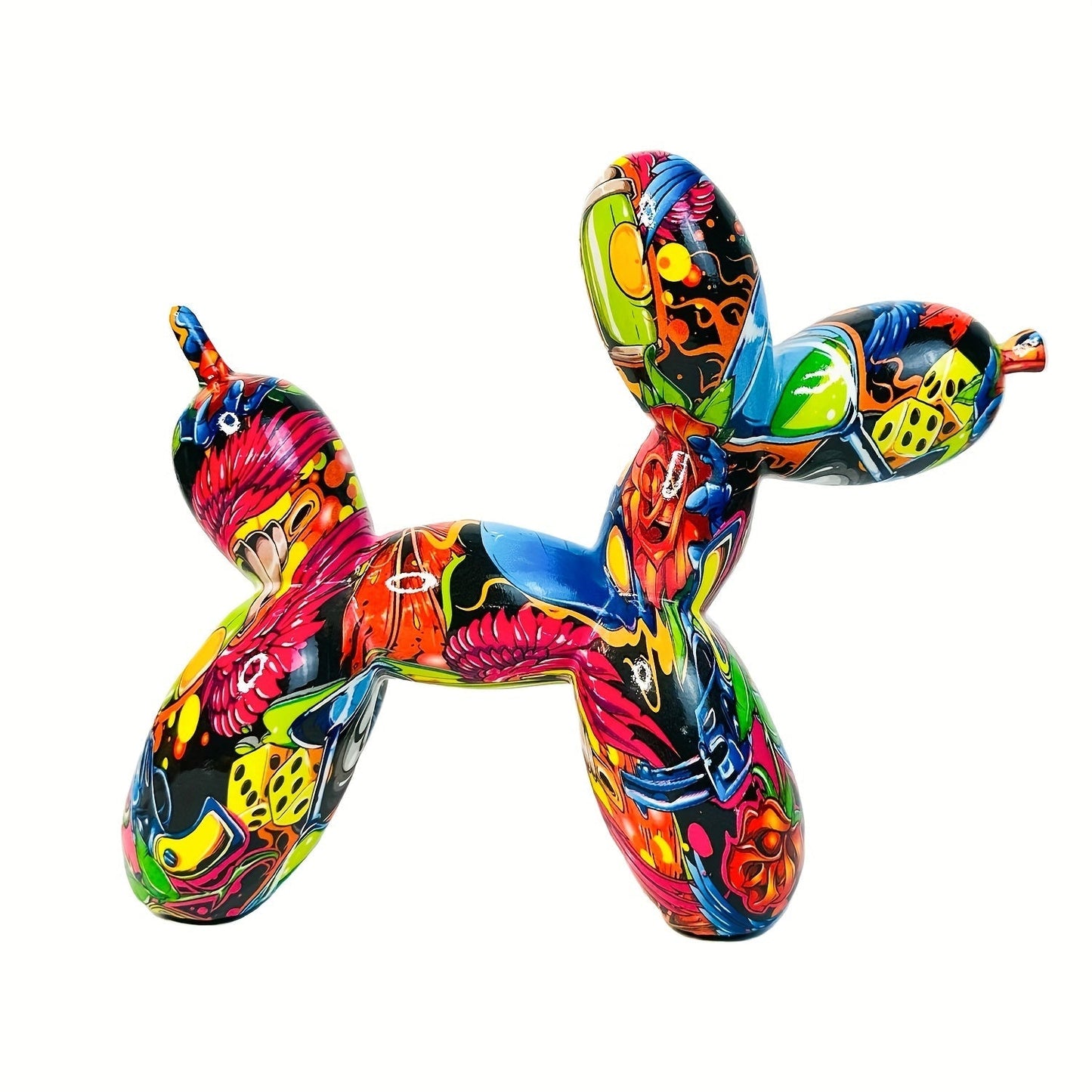 Sculpture de Luxe Graffiti « Chien Ballon »