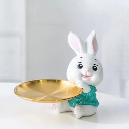 Porte-Monnaie Créatif et Mignon en Forme de Lapin en Pierre