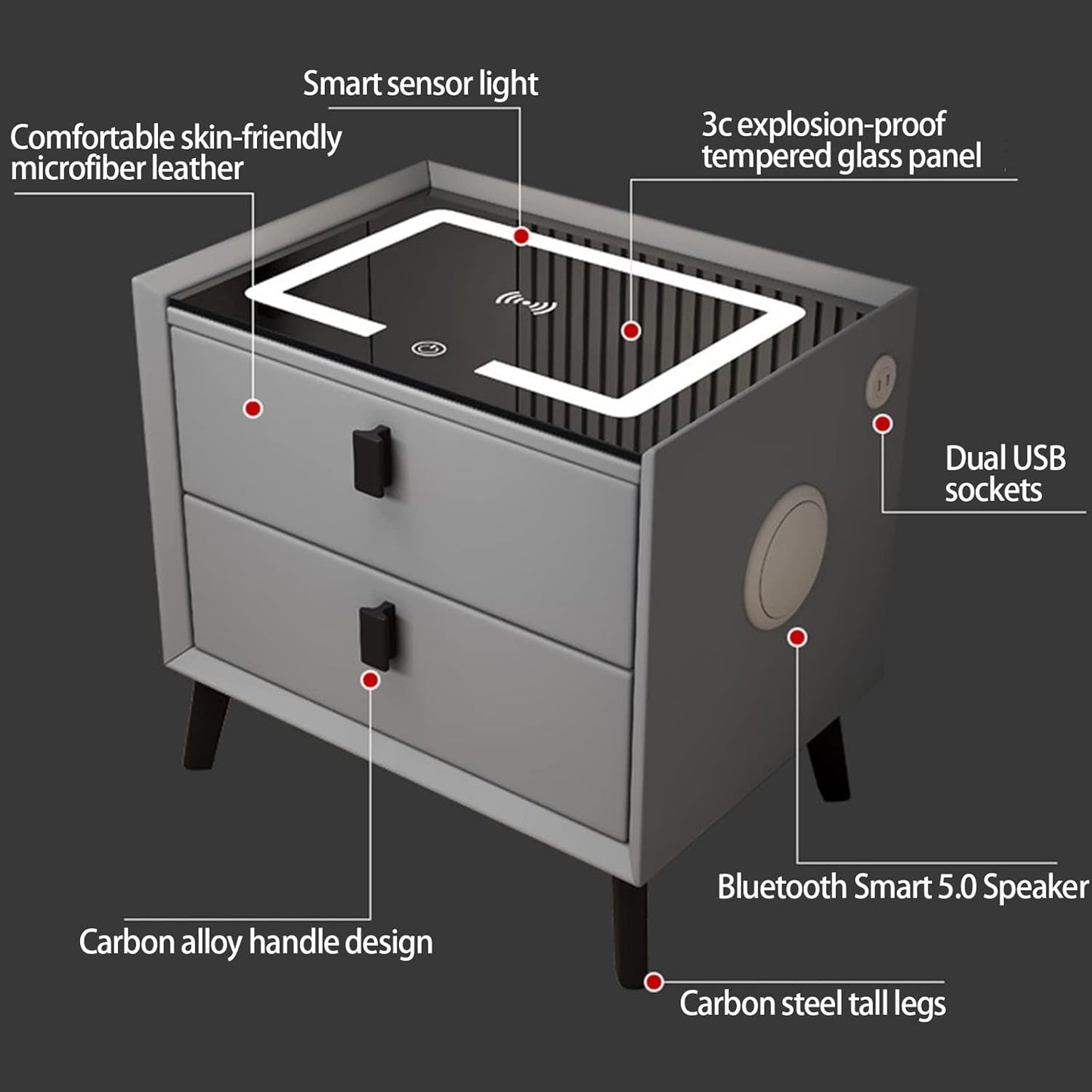 Table De Chevet Intelligente | Station De Charge