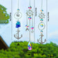 Breloque Pendentif Carillon Éolien en Cristal Marin