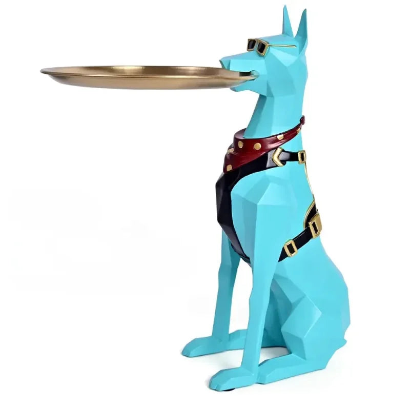 Sculpture de Doberman Pinscher - Plateau Cool