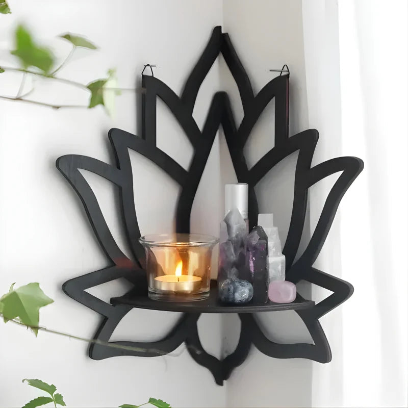 Étagère Murale Lotus Moon - Rangement Flottant