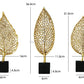 Ornements de Feuilles Artificielles Dorées de Luxe